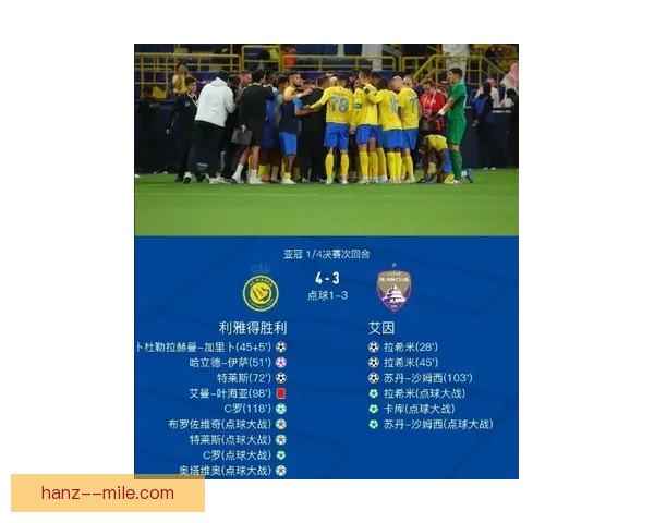 2026亚冠精英联赛利雅得胜利成功挺进八强展现强势实力